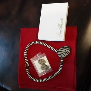 Lee sand necklace earring set